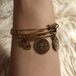 Alex and Ani bangle bracelets Om & Eye of Horus